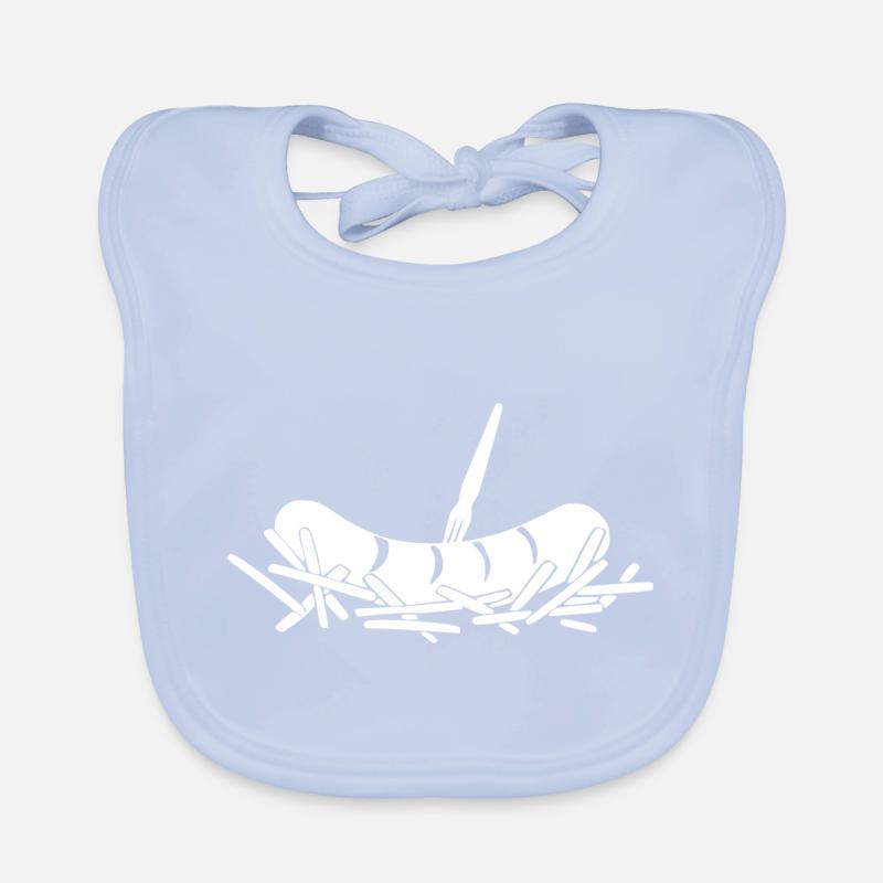 Frites currywurst Bavoir bio Bébé