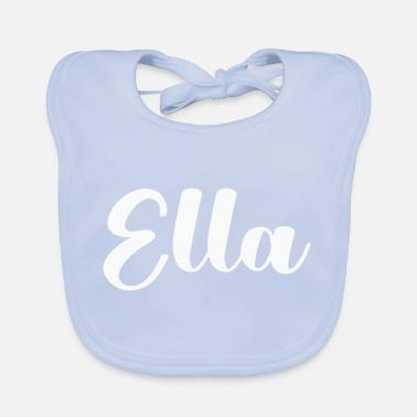 Nome Ella Bavaglino ecologico per neonato