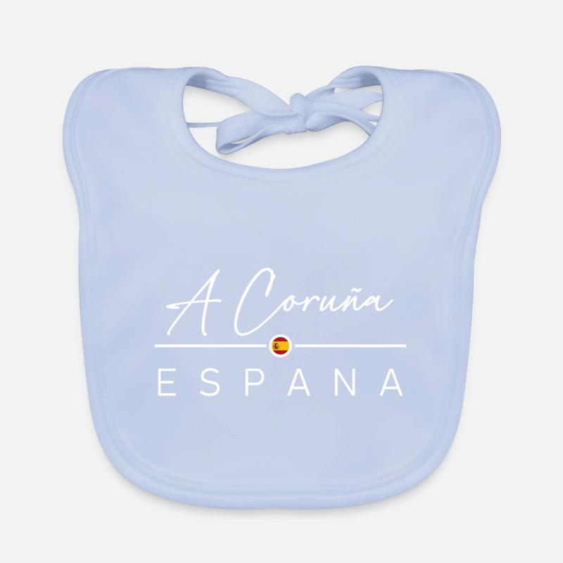 Spain - A Coruña - Spanien - Espana Baby Bio-Lätzchen