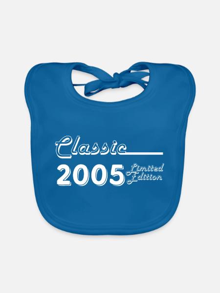 Classic 2005 Limitierte Auflage - Baby Bio-Lätzchen - Pfauenblau