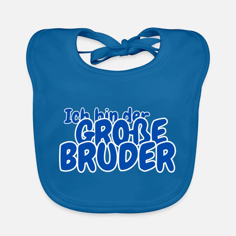 Ich bin der grosse Bruder Baby Bio-Lätzchen