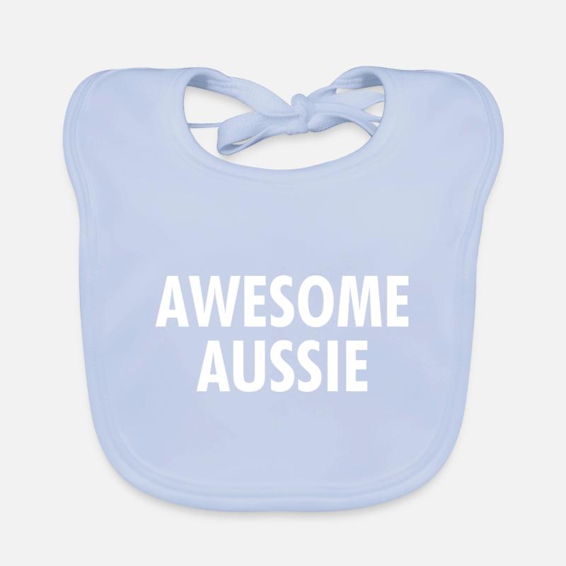 Awesome Aussie - Austrlia - Australia Down Under Organic Baby Bibs