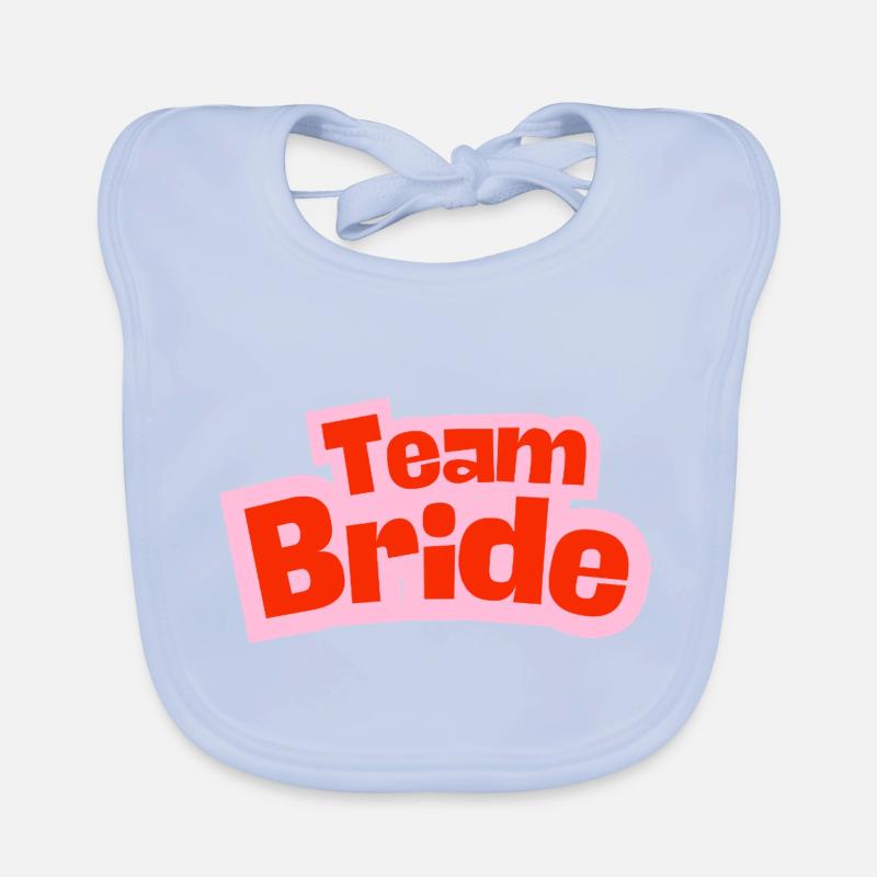 Team Bride Baby Bio-Lätzchen