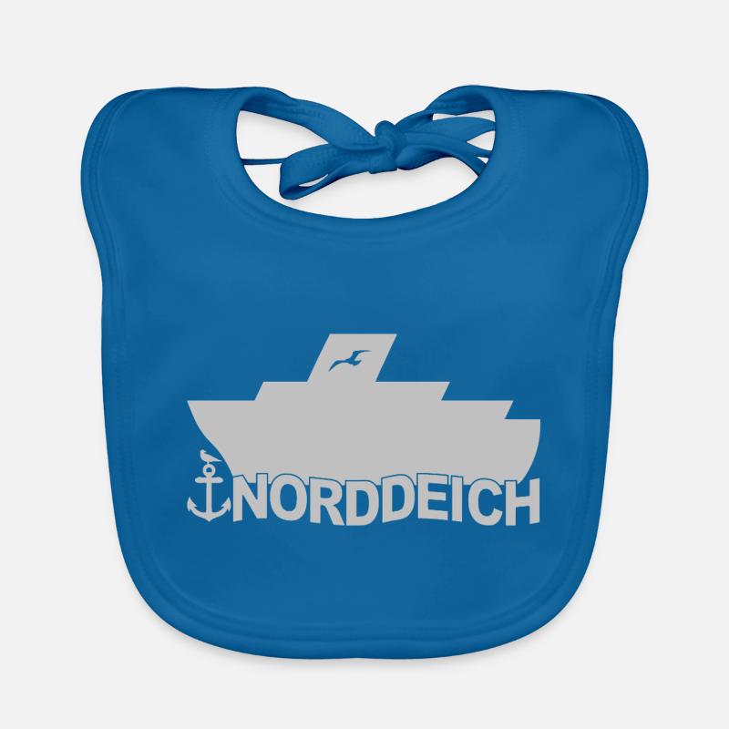 Ferry Norddeich Logo Organic Baby Bibs