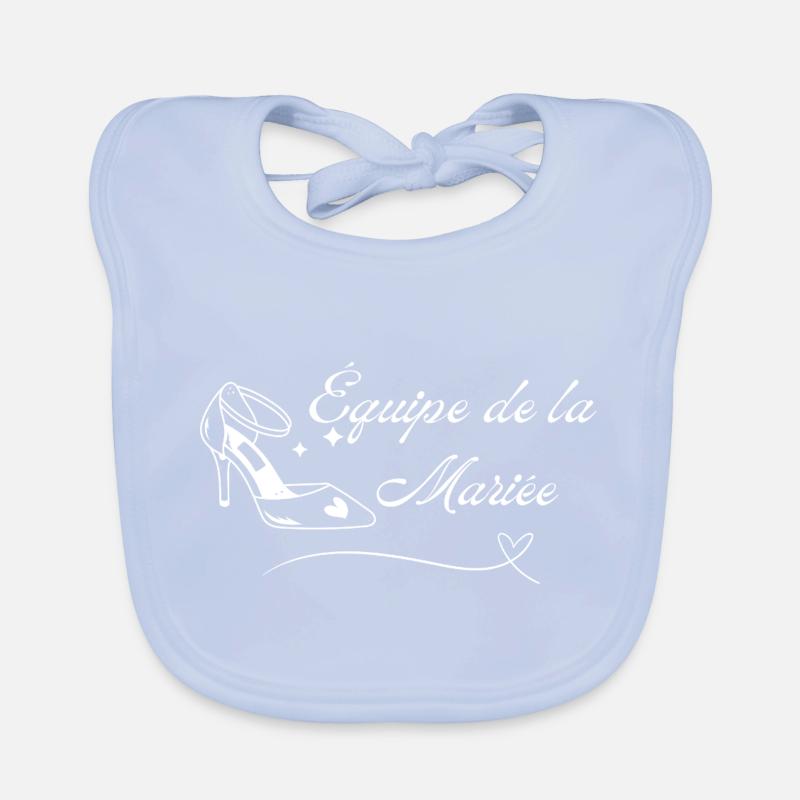 Équipe de la mariée Bavoir bio Bébé