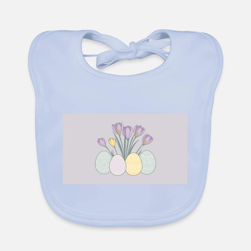 Easter Crocuses Organic Baby Bibs