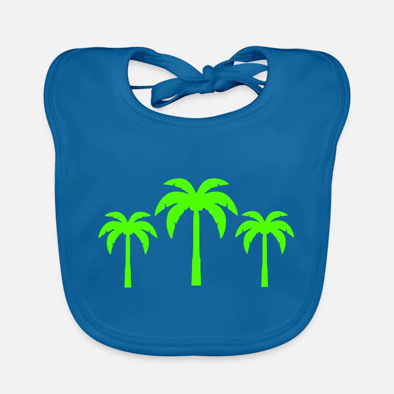 Palm trees Organic Baby Bibs