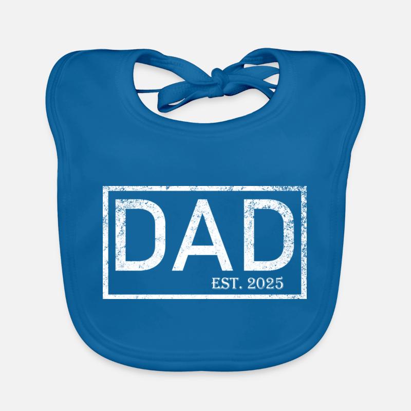 Dad est.2025 Baby Bio-Lätzchen
