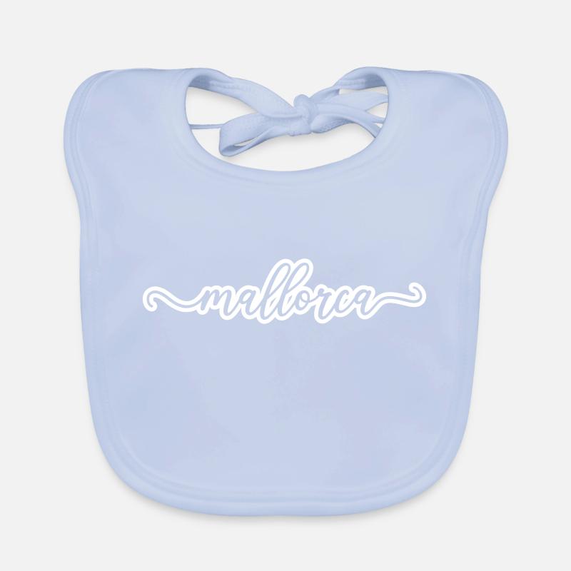 Lettrage de Majorque Bavoir bio Bébé