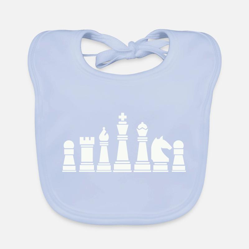 Pièces d’échecs Bavoir bio Bébé