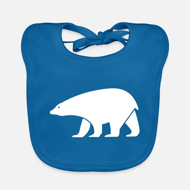 ours blanc Bavoir bio Bébé