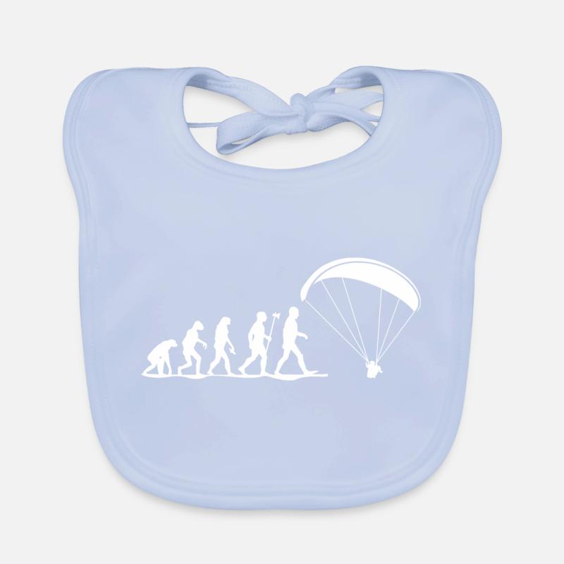 evolution paragliding gleitschirmfliegen Baby Bio-Lätzchen