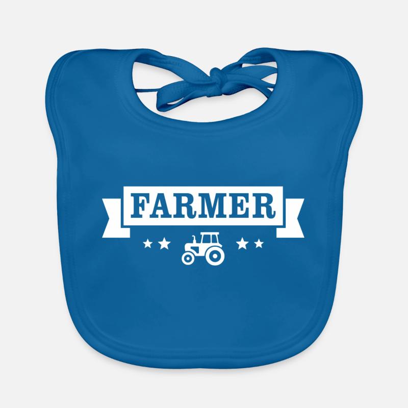 Farmer Badge Organic Baby Bibs