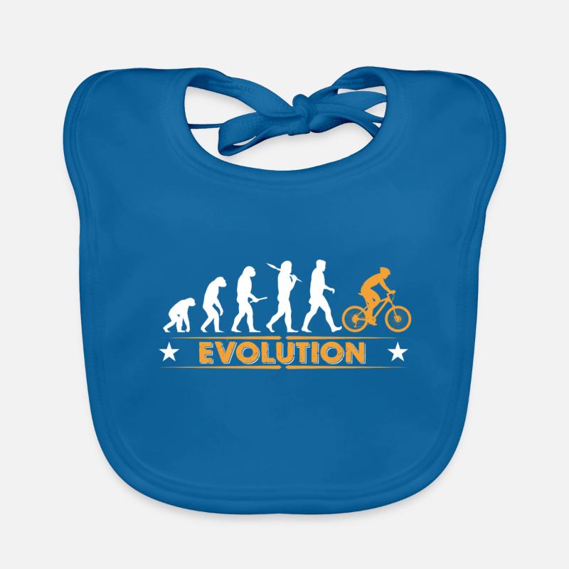 Mountainbike Evolution - orange/weiss Baby Bio-Lätzchen