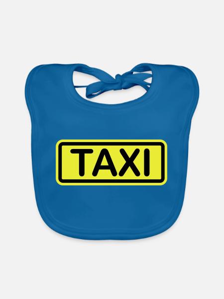 _taxi_f2 - Bavoir bio Bébé - bleu paon