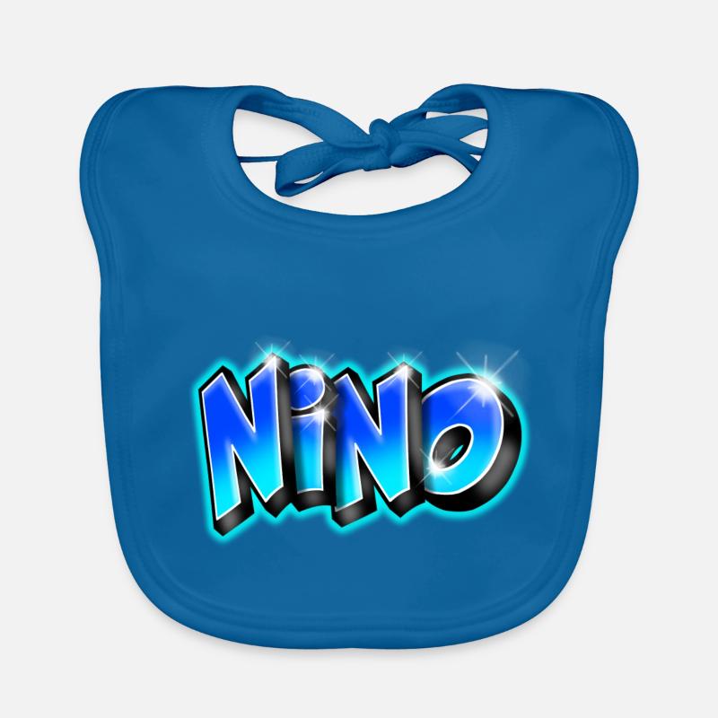 NINO graffiti name printable Baby Bio-Lätzchen