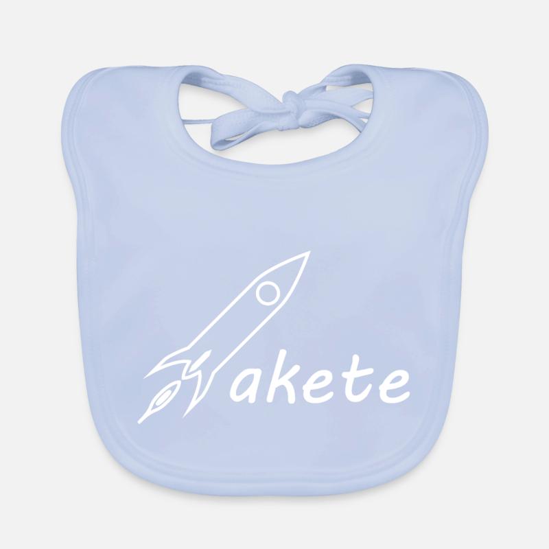 Rocket Rakete Raumfahrt space Baby Bio-Lätzchen