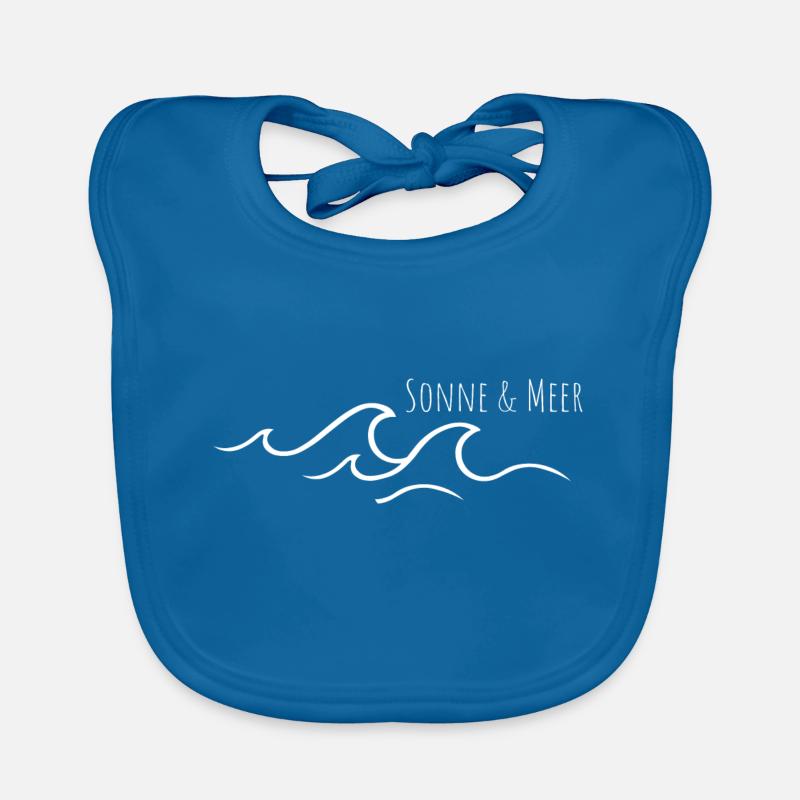Sonne und Meer - Maritimes Design Baby Bio-Lätzchen