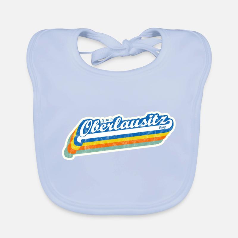 'Is so'n Oberlausitz Ding' Retro Design Baby Bio-Lätzchen