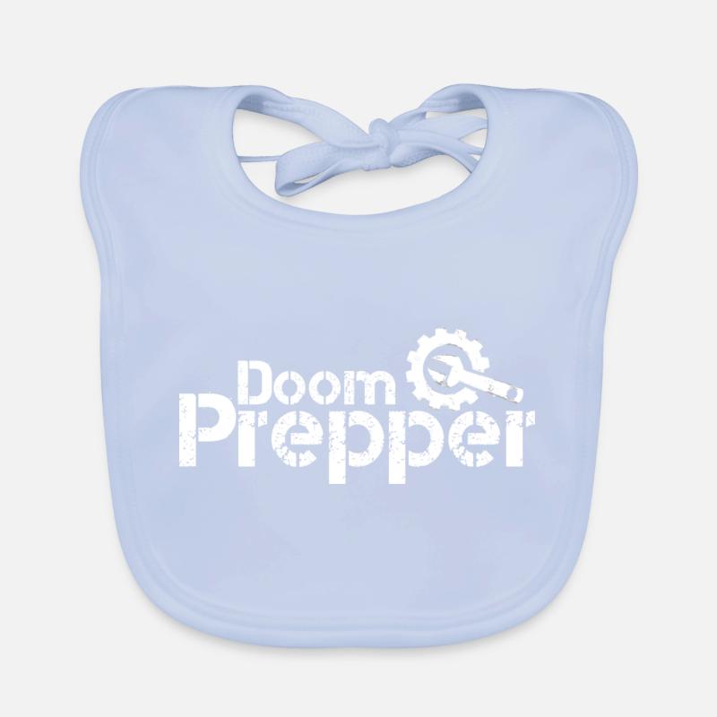 Doom Prepper Artisanat Blanc Bavoir bio Bébé