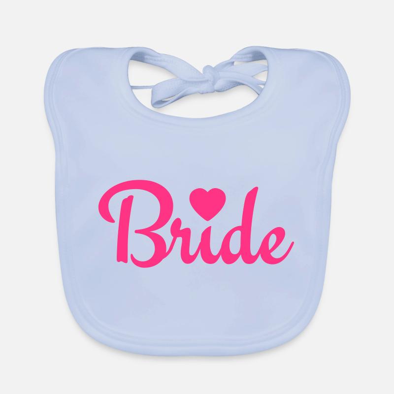 bride with heart 1c Baby Bio-Lätzchen