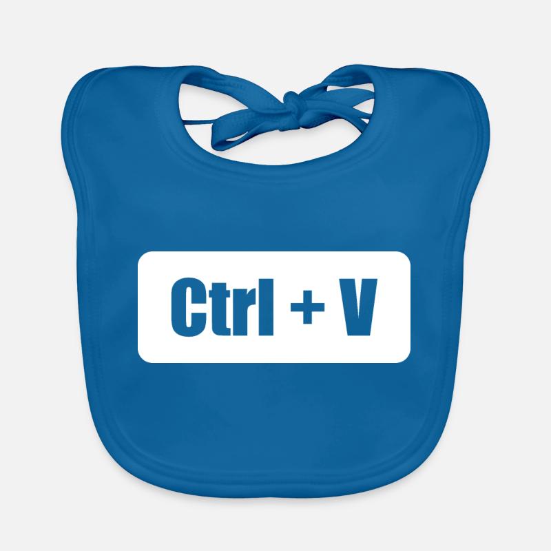 Ctrl C Ctrl V Vater Sohn Eltern Kind Partnerlook Baby Bio-Lätzchen