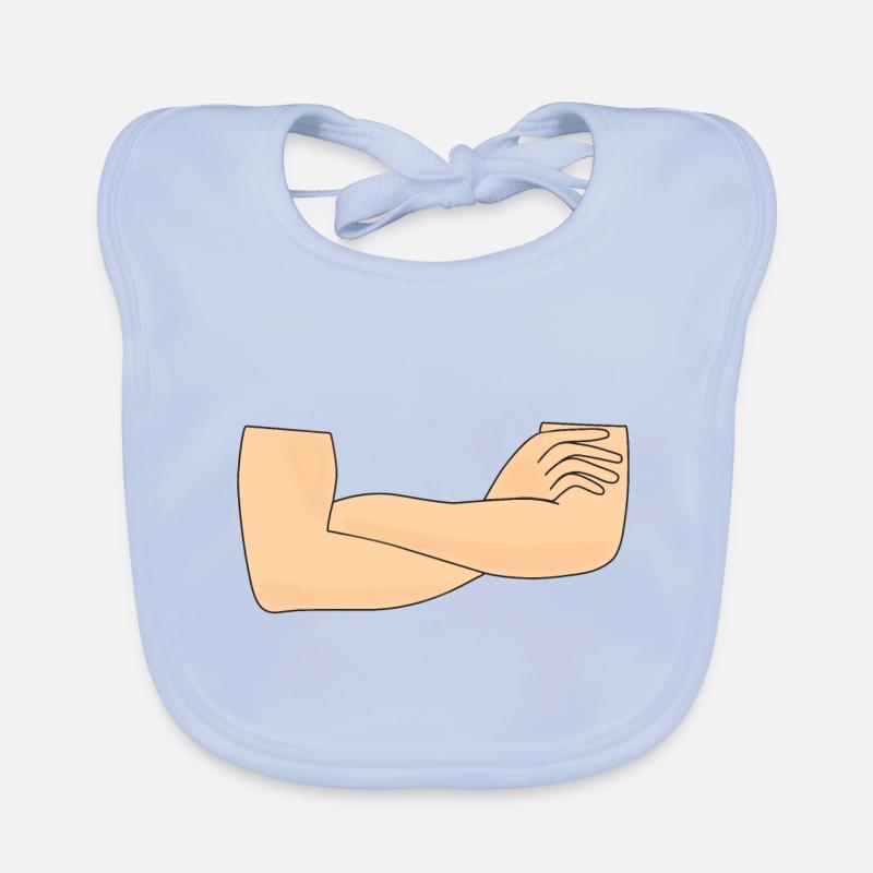 Verschraenkte Arme Baby Bio-Lätzchen