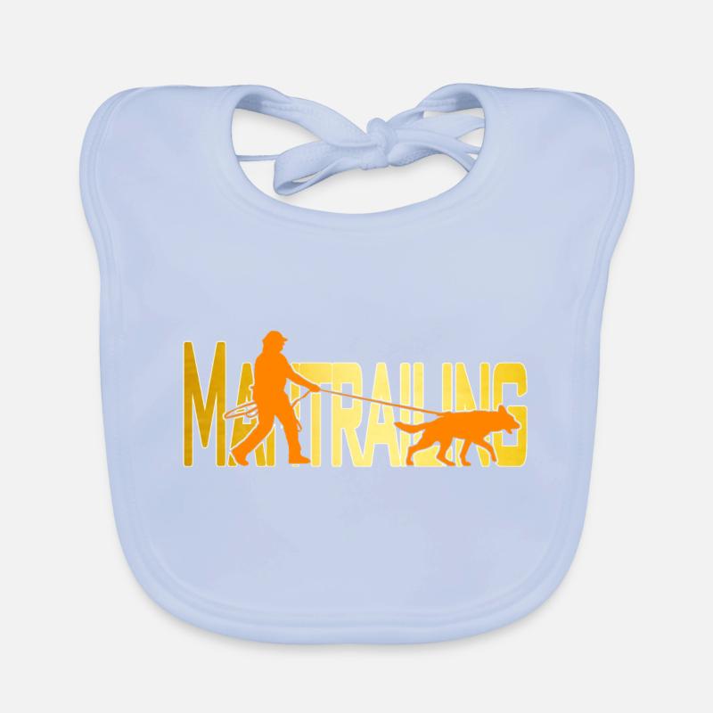 Mantrailing orange / gold Organic Baby Bibs