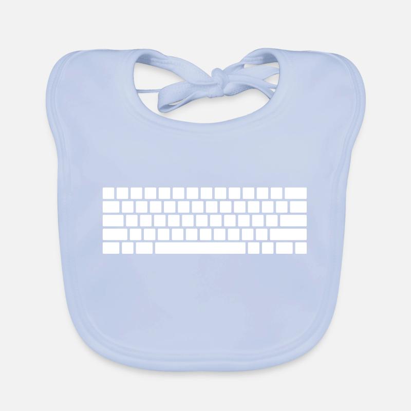Minimalist keyboard/keyboard Organic Baby Bibs
