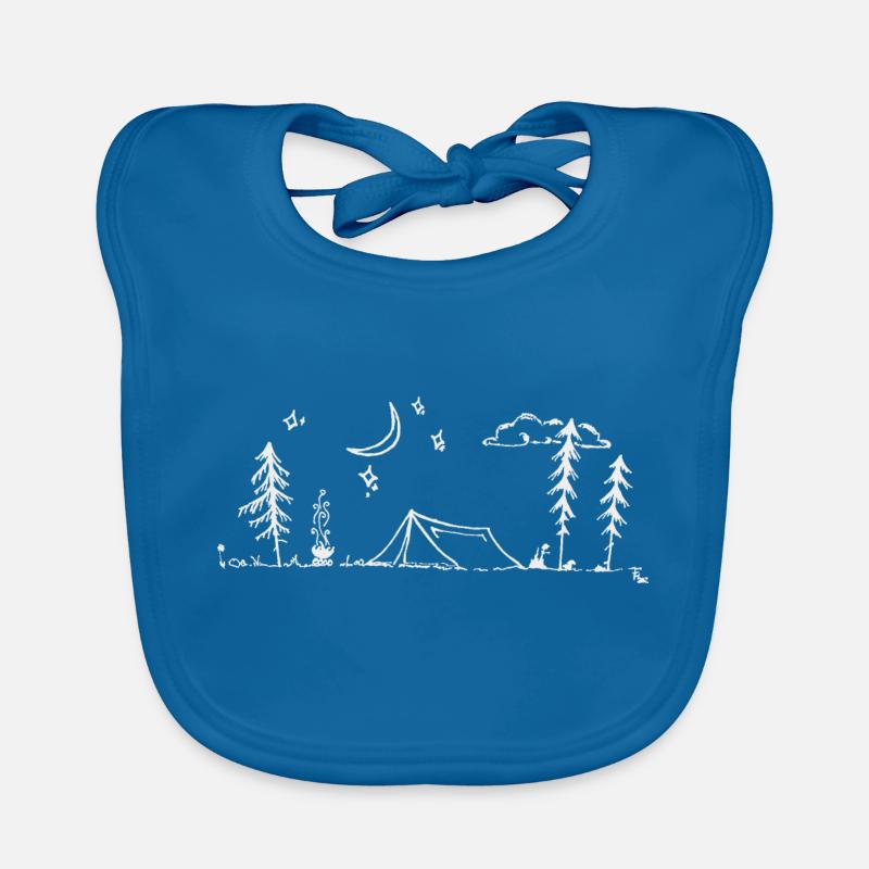 Camping simple sous les étoiles Bavoir bio Bébé