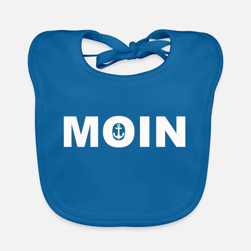 Moin - Baby Bio-Lätzchen - Pfauenblau