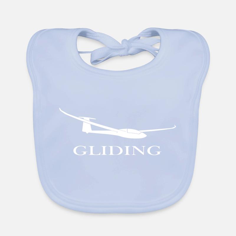 Glider pilot glide glider pilot gift Organic Baby Bibs