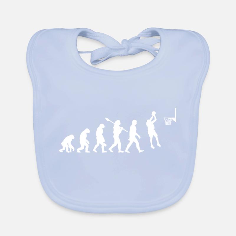 Basketball evolution Organic Baby Bibs