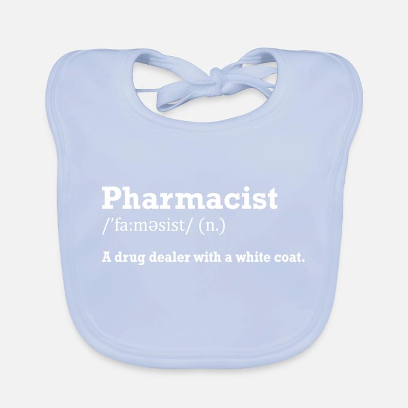 Pharmacist Gift Pharmacy Organic Baby Bibs