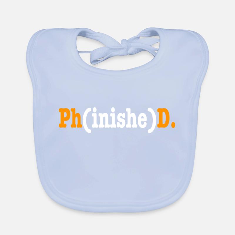 Phinished Phd Student Gift Organic Baby Bibs