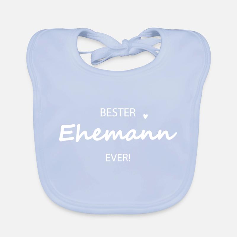Bester Ehemann ever Ehemann Spruch Shirt Geschenk Baby Bio-Lätzchen