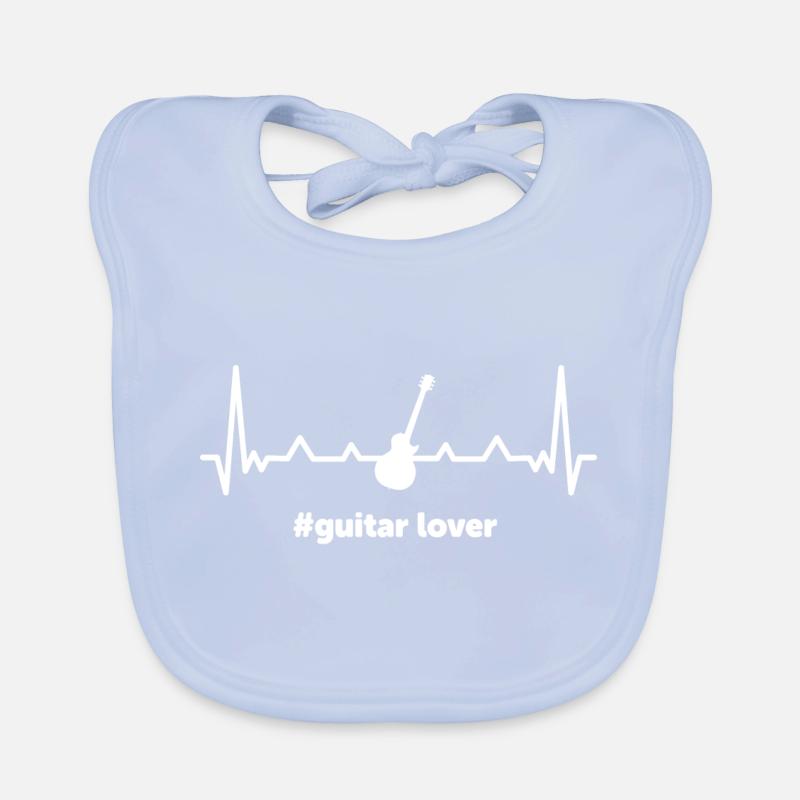Guitar lover guitar guitar player passion Organic Baby Bibs