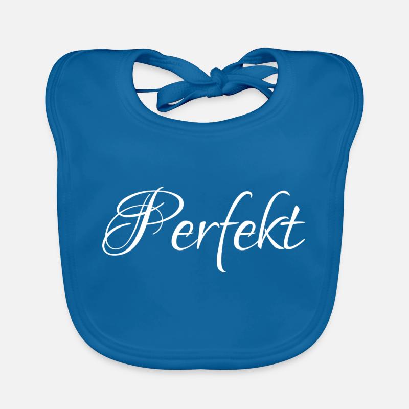 perfekt - Baby Bio-Lätzchen - Pfauenblau