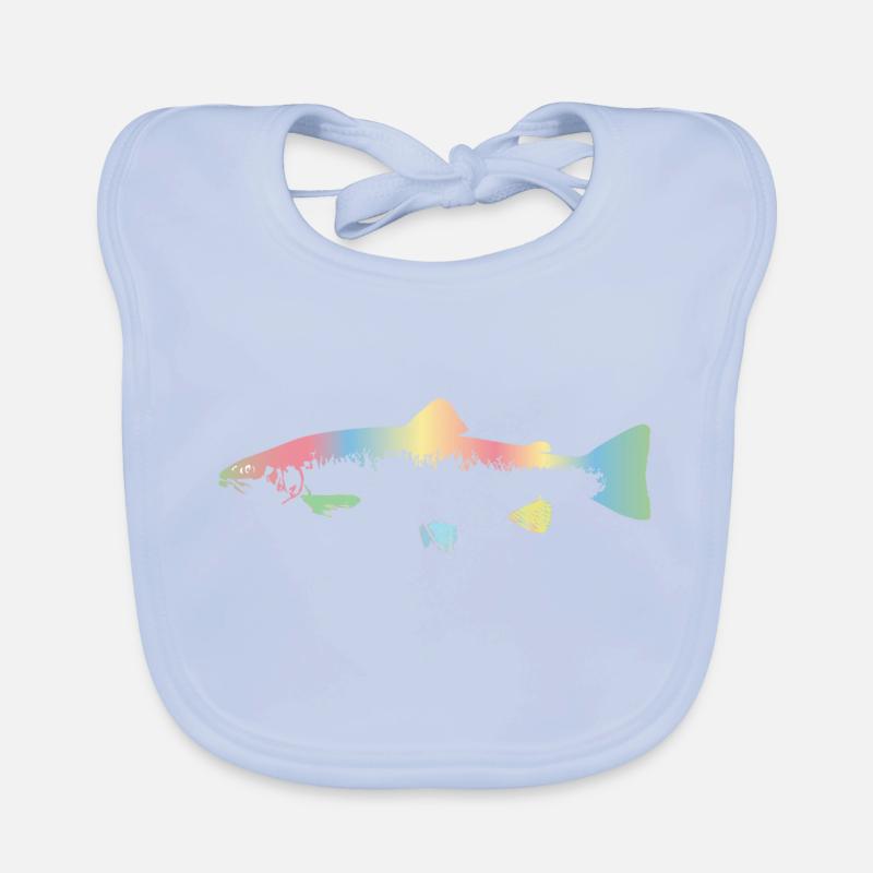 Regenbogenforelle Baby Bio-Lätzchen