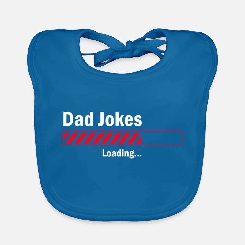 Dad Jokes Loading Organic Baby Bibs