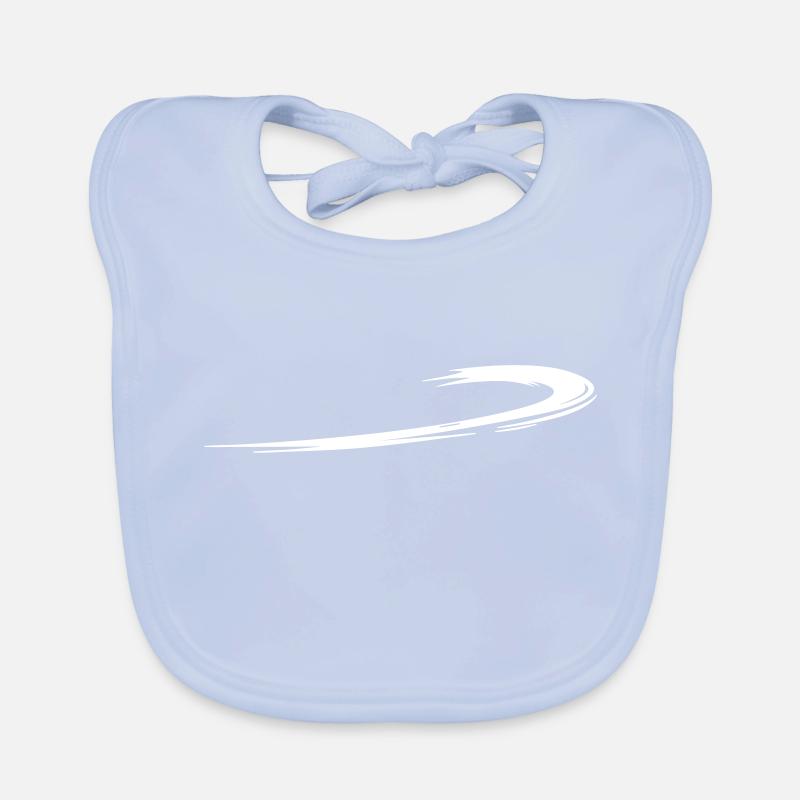 geschwungener Schweif | Vector-Graphic Baby Bio-Lätzchen