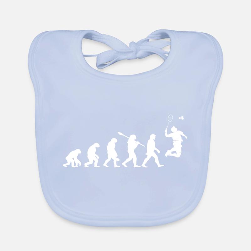 Evolution Badminton Gift For Badminton Players Organic Baby Bibs