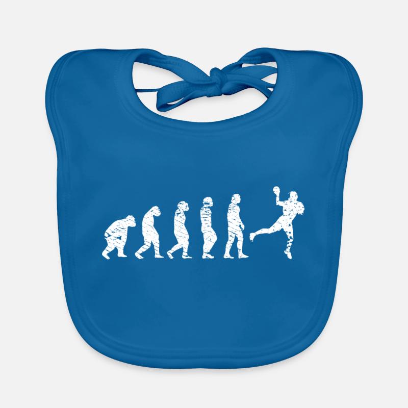 Handball HandballEr Evolution Équipe de joueurs de handball - Bavoir bio Bébé - bleu paon