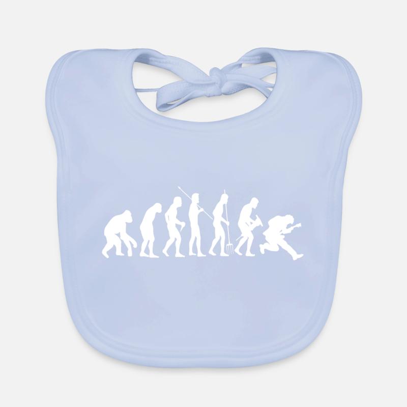 Guitariste Groupe Guitare Evolution Guitariste Musique Bavoir bio Bébé