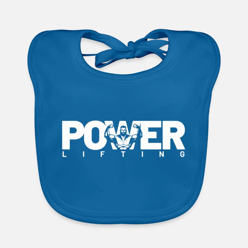 power lifting blanc Bavoir bio Bébé