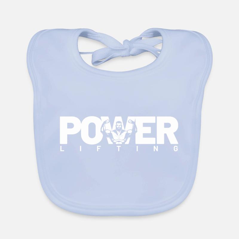 power lifting blanc Bavoir bio Bébé