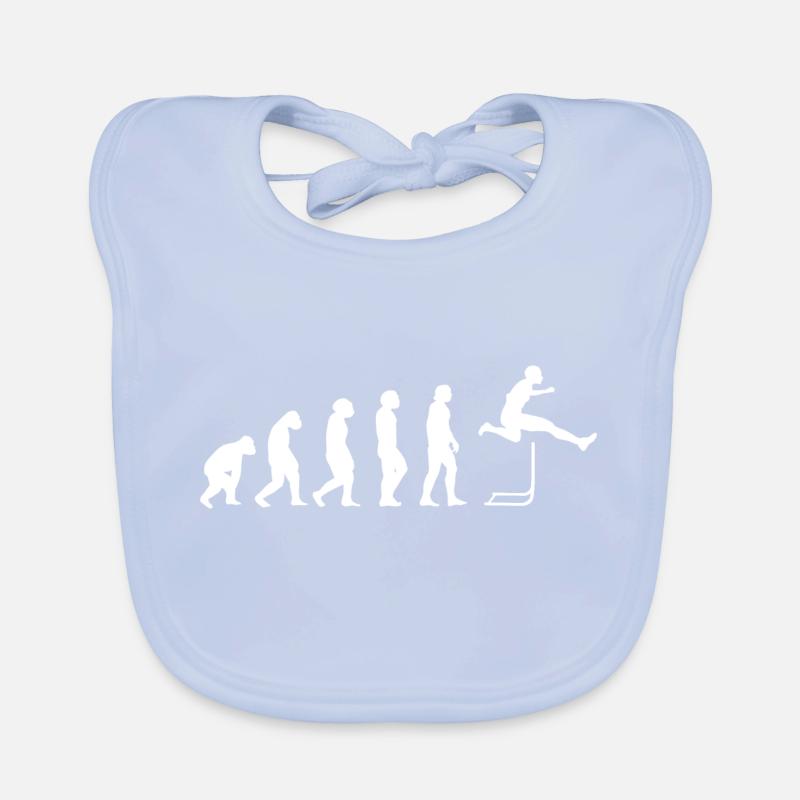 Hurdles Athlétisme Evolution Hurdler Bavoir bio Bébé