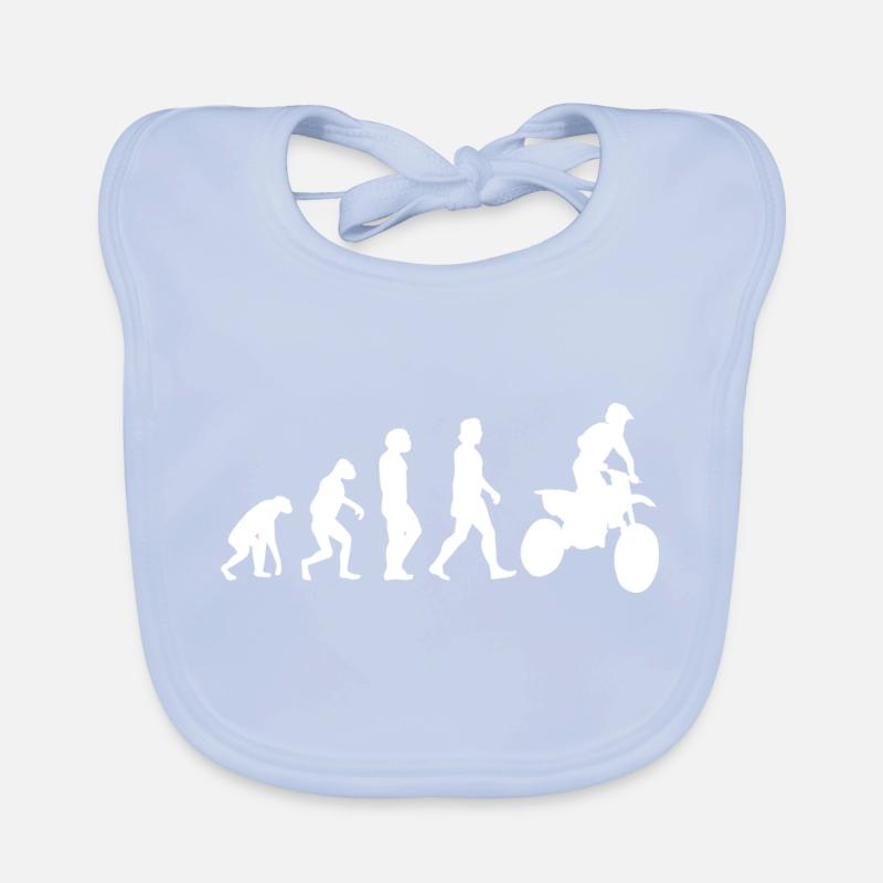 Moto Moto Evolution Motocross Biker Bavoir bio Bébé
