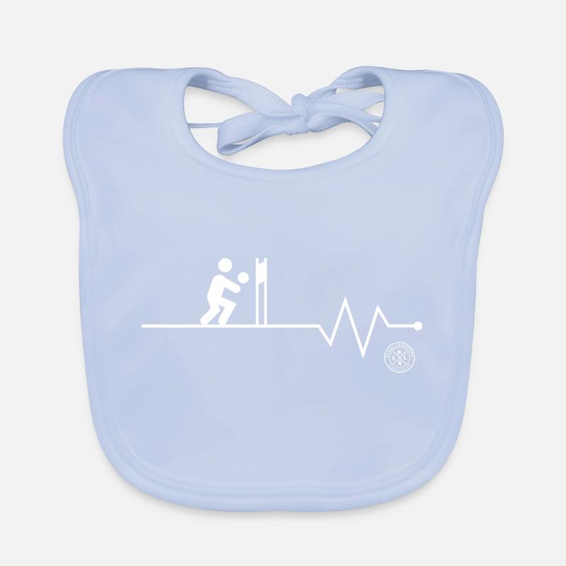 Volleyball Organic Baby Bibs