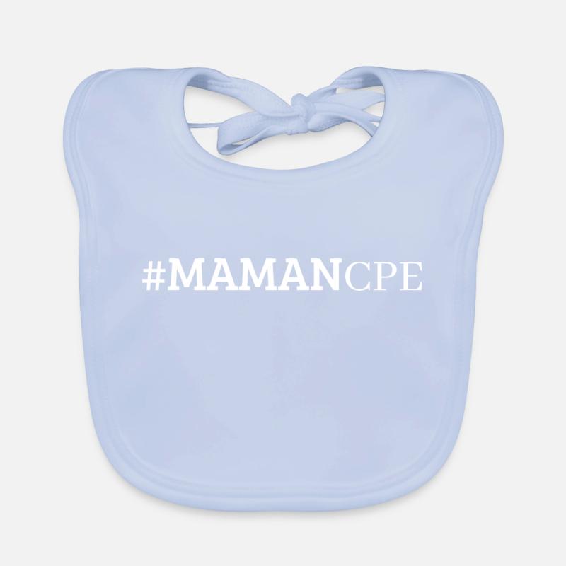 MAMAN CPE Education College Mutter Hashtag Schule Baby Bio-Lätzchen